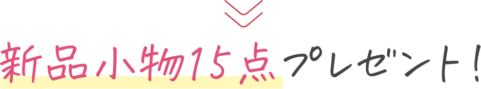 新品小物 15点プレゼント